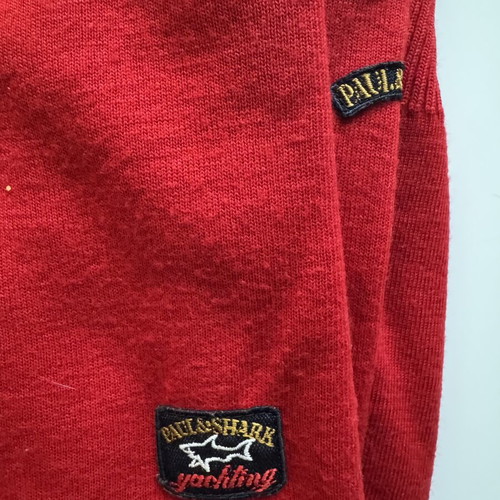 Paul & Shark sweater Large like new, red knit