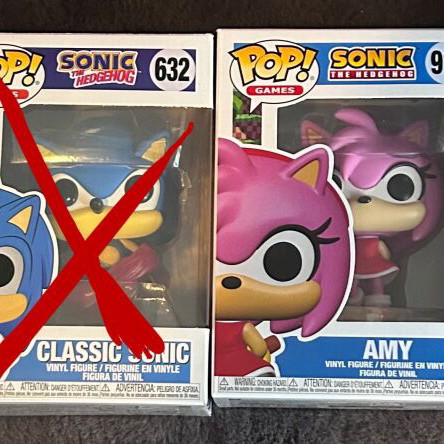 Funko Pop Sonic the Hedgehog and Tails like new, pack of 2