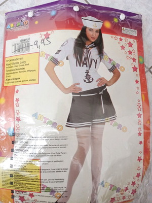 Sailor carnival costume used, size M, missing hat