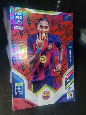 Raphinha Red Parallel 2026 Panini Adrenalyn XL FIFA 365 like new