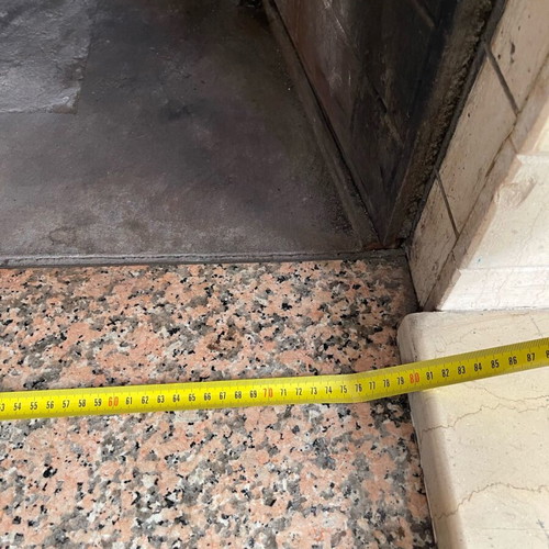 Cast Iron Fireplace used, open type, 80cm length