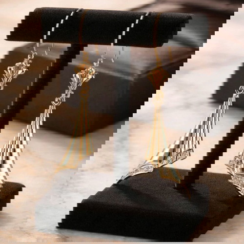 Vintage σκουλαρίκια χρυσό 14Κ μεταχειρισμένα από Vintage Atelier