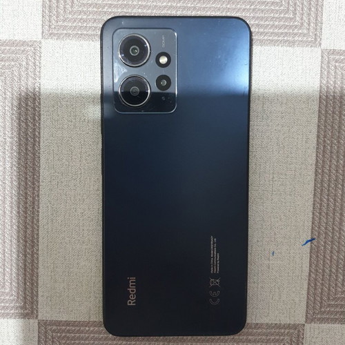 Redmi Note 12 smartphone 128GB, 4+4GB RAM, cracked screen