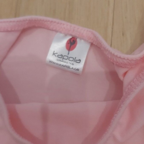 Kids' bodysuits like new, pack of 2, sizes 6-8 years, pink and purple