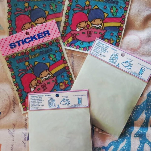 Vintage Sanrio Little Twin Stars stickers NOS 1987