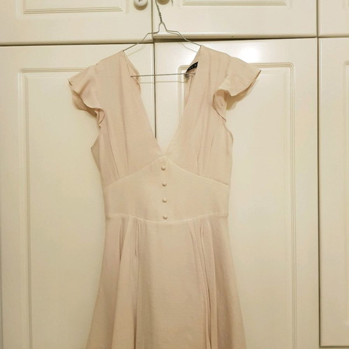 Beige linen dress like new Made of grace