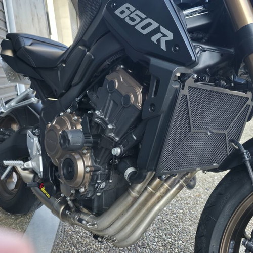 Honda CB650R 2023 sport motorcycle, black, 12,300 km
