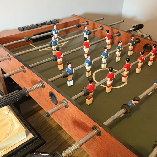 Wooden foosball table