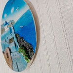 Handmade wall decor used, embossed, Thassos