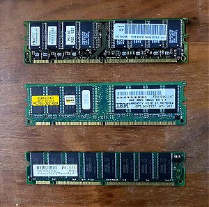 Μνήμες SDRAM 64mb + 64mb + 128mb