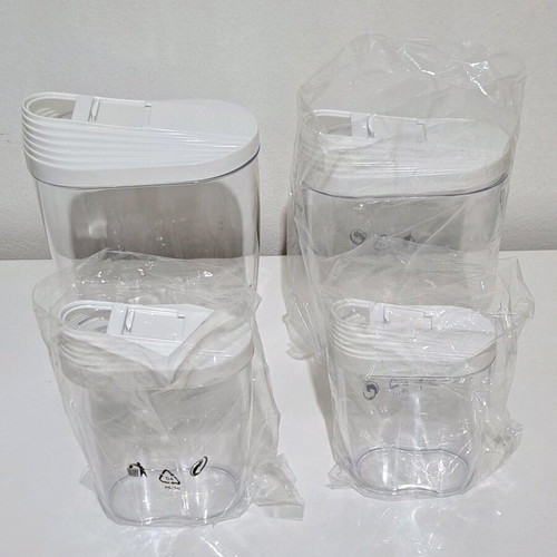 Plastic food containers set of 4 new