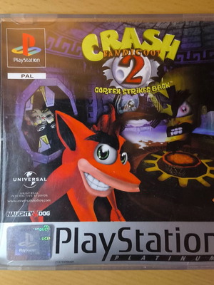 Crash Bandicoot 2: Cortex Strikes Back PlayStation (PS1) Platinum Edition like new