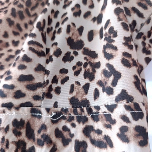 Midi dress animal print H&M like new, asymmetric