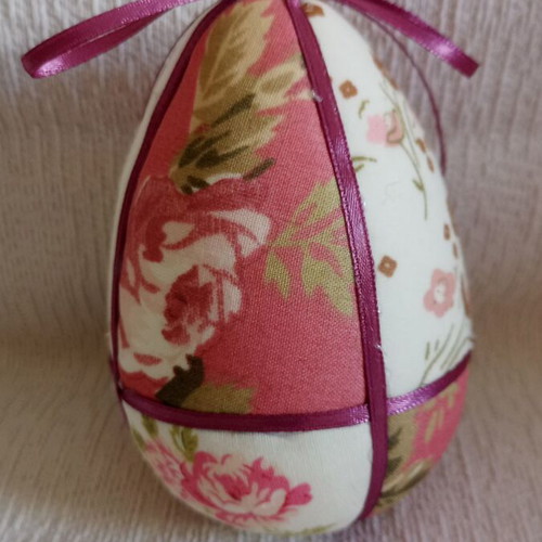 Decorative egg mix and match pink fuchsia floral used