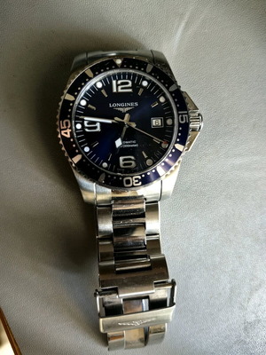 Longines HydroConquest αυτόματο 41mm σαν καινούργιο, γκρι και μπλε
