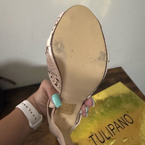 Tulipano beige platform sandals size 38 new