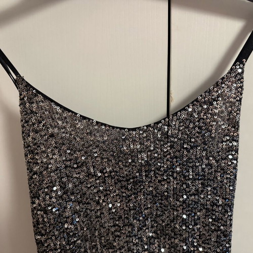 Dress with silver sequins, Italian made, one size