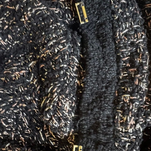 M Missoni Lurex Knit Coat Jacket New Size Small Black