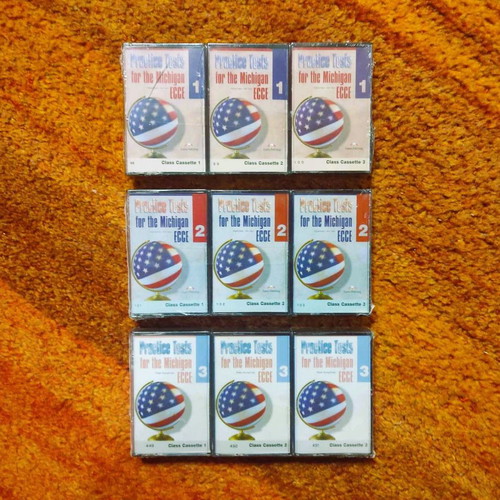 Practice Tests For The Michigan ECCE cassettes new, pack of 9