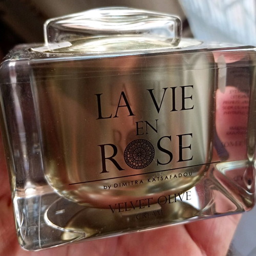 La vie en rose jars used, pack of 2