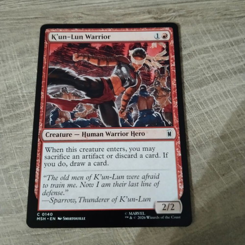 K'un-Lun Warrior Magic the Gathering card