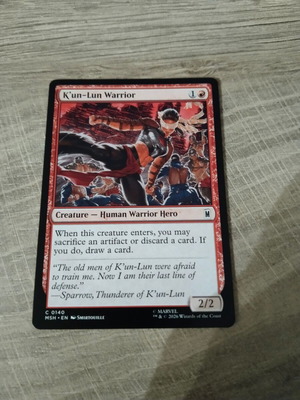 K'un-Lun Warrior Magic the Gathering card