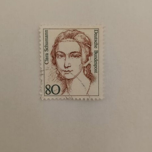 Clara Schumann Stamp Deutsche Bundespost 80 like new