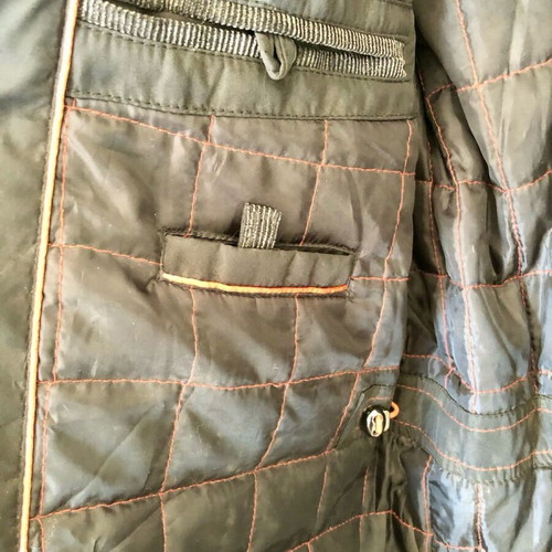 Emilio Corali jacket like new, black, with adjustable sleeves and hood