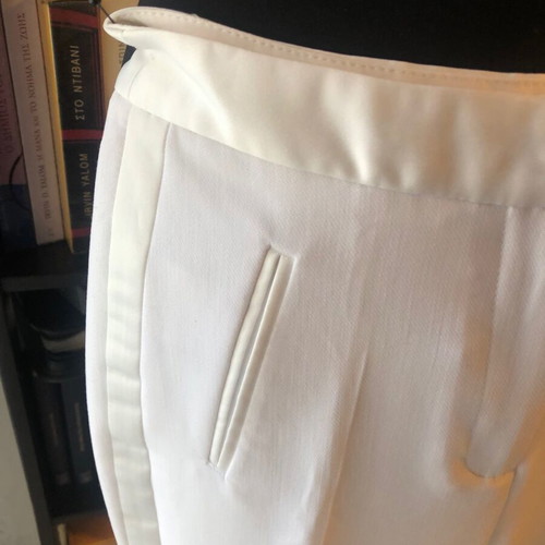 Zara off-white formal pants like new with satin details
