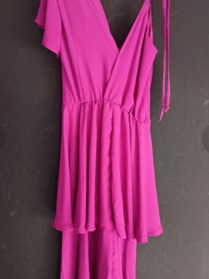 Midi dress Nazezhda Clothing new, purple pink, size S-M