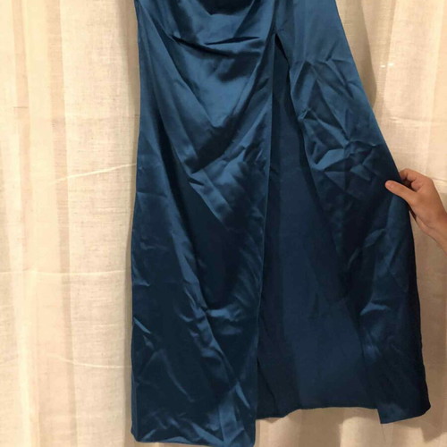 Women's petrol dress with slit size XS like new