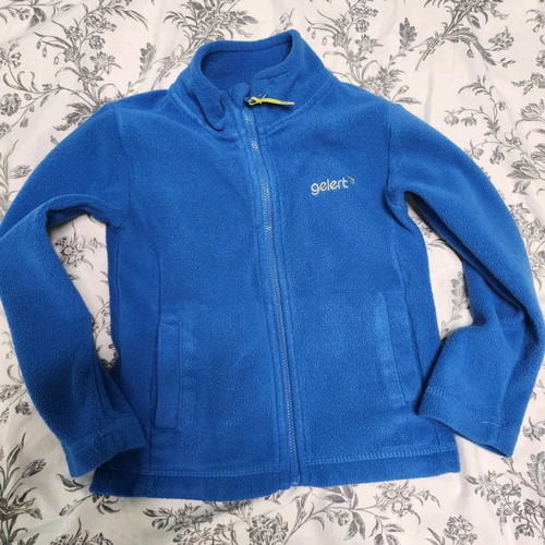 Fleece jacket with zipper used, size 4-5 (104/110cm)