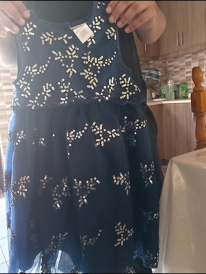 Dress for girl size 6 like new, blue