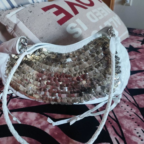 Sonia Rykiel handbag used, white, ideal for summer