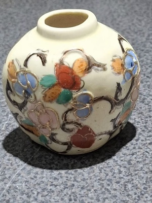 Vintage Ιαπωνικό μινιατούρα βαζάκι Satsuma Ginger Jar, μεταχειρισμένο