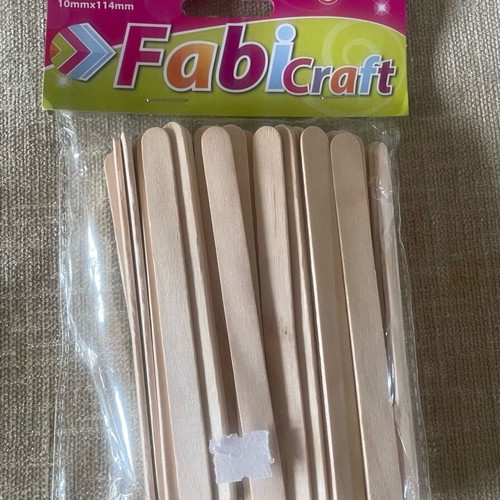 Fabricraft craft sticks, 60 pieces, 10mm x 14mm