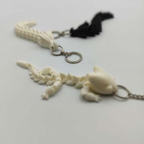Articulated Dragon keychain new 3D printed