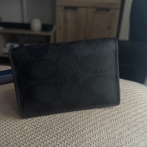 Coach leather wallet, black