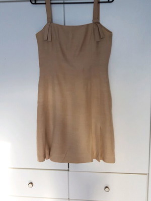 Linen summer dress Rococo like new, beige