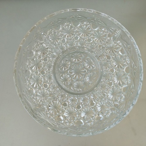 Crystal Serving Platter with Divided Sections vintage like new
