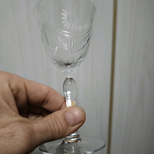 Crystal glasses like new, set of 10, 100 years old