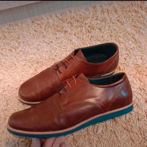 Steve Kommon casual men's leather shoes, brown