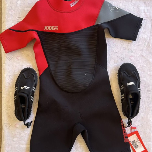 Jobe Kids' Water Sports Set new with neoprene shorty and aqua shoes