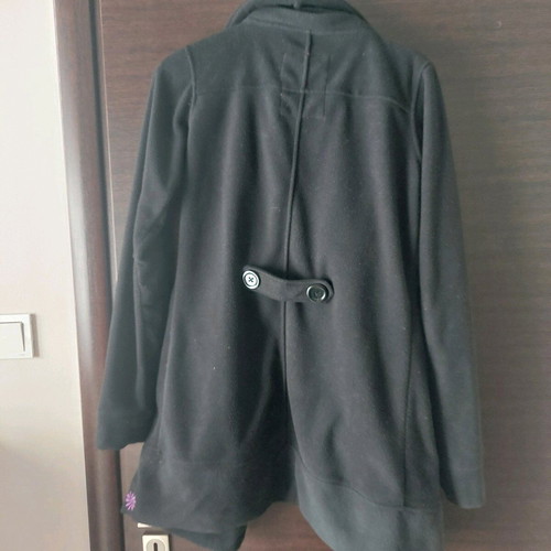 Fleece women's coat used black, size S