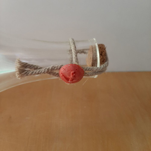 Vintage ship in a bottle decoration 30cm like new