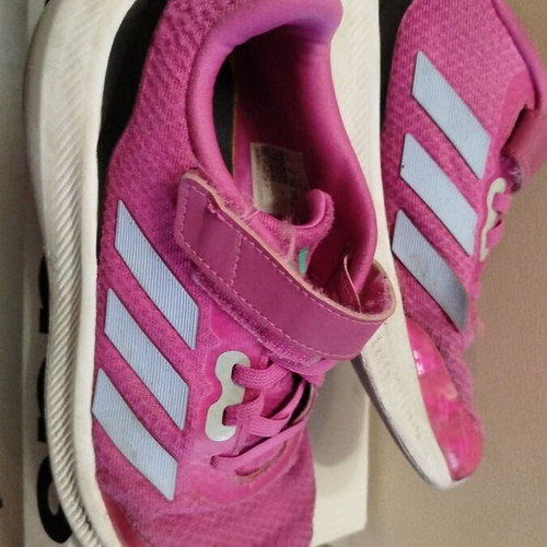 Adidas athletic shoes size 34 used, pink