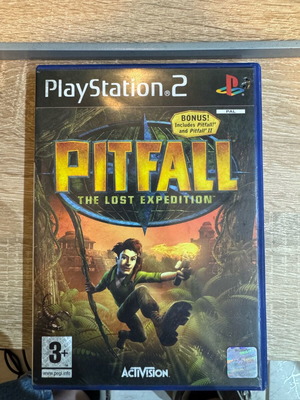 Pitfall PlayStation 2 used without manual with small hole in case