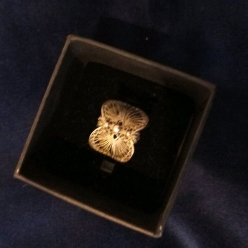 Handmade 925 ring used, openable, 1970s style