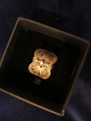 Handmade 925 ring used, openable, 1970s style