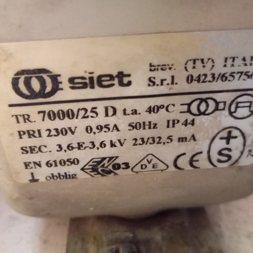 Used SIET waterproof transformers pack of 6